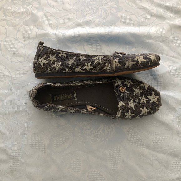 Denim Blue Star Canvas Flats - Picture 4 of 8